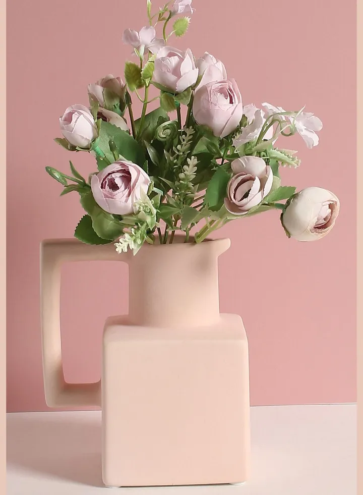 Decorative Peonies Faux Artificial Flower Bouqet