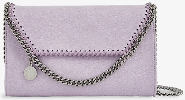 Womens Lilac Falabella Faux-leather Shoulder bag