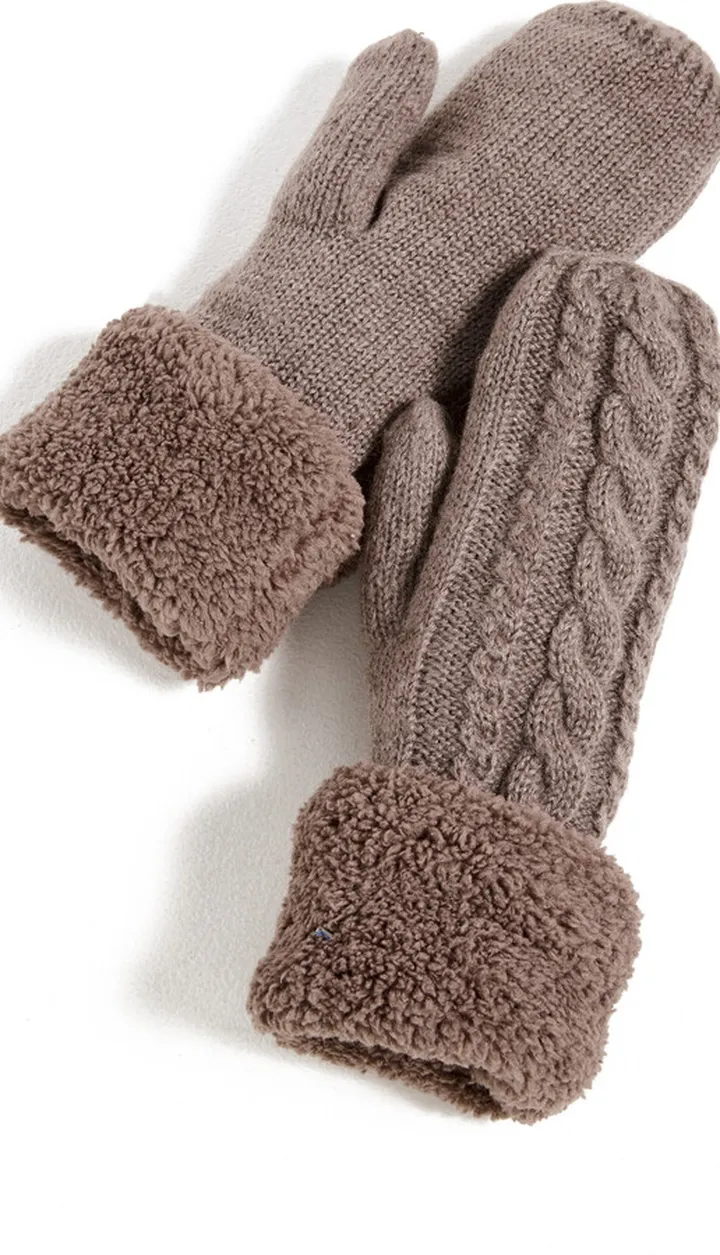 Hat Attack Cable Lined Mittens