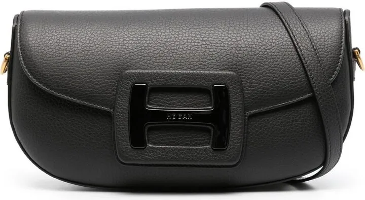 curved chain-strap H-bag