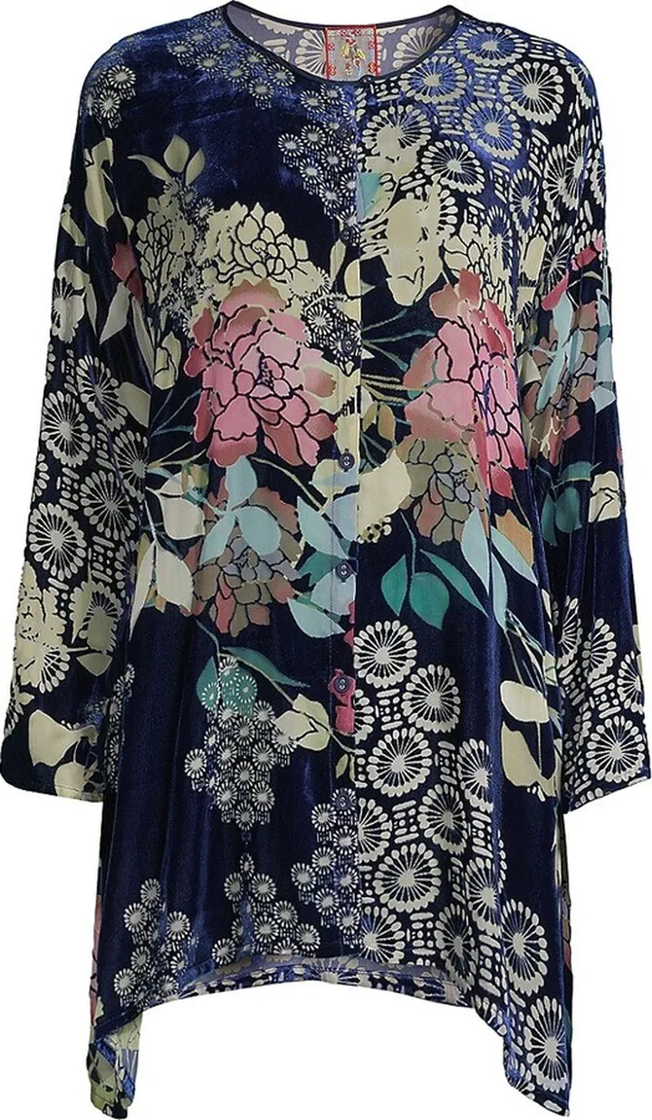 Sierra Burnout Velvet Tunic