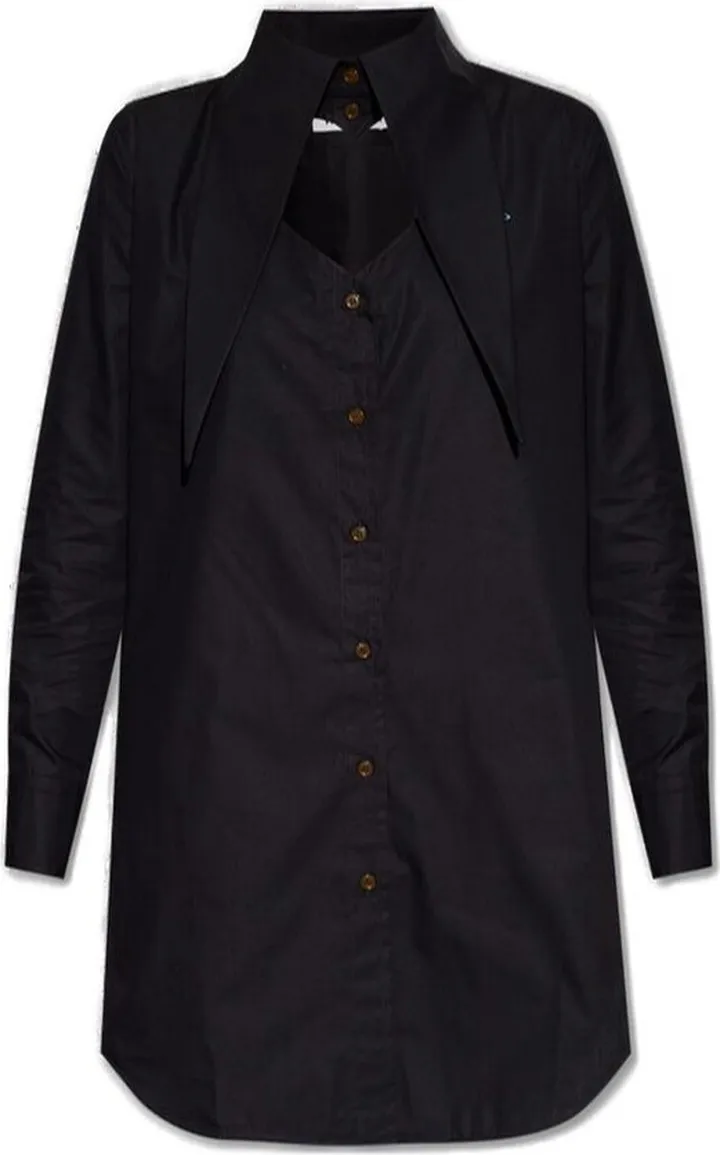 Vivienne Westwood Oversize-Collar Mini Shirt Dress