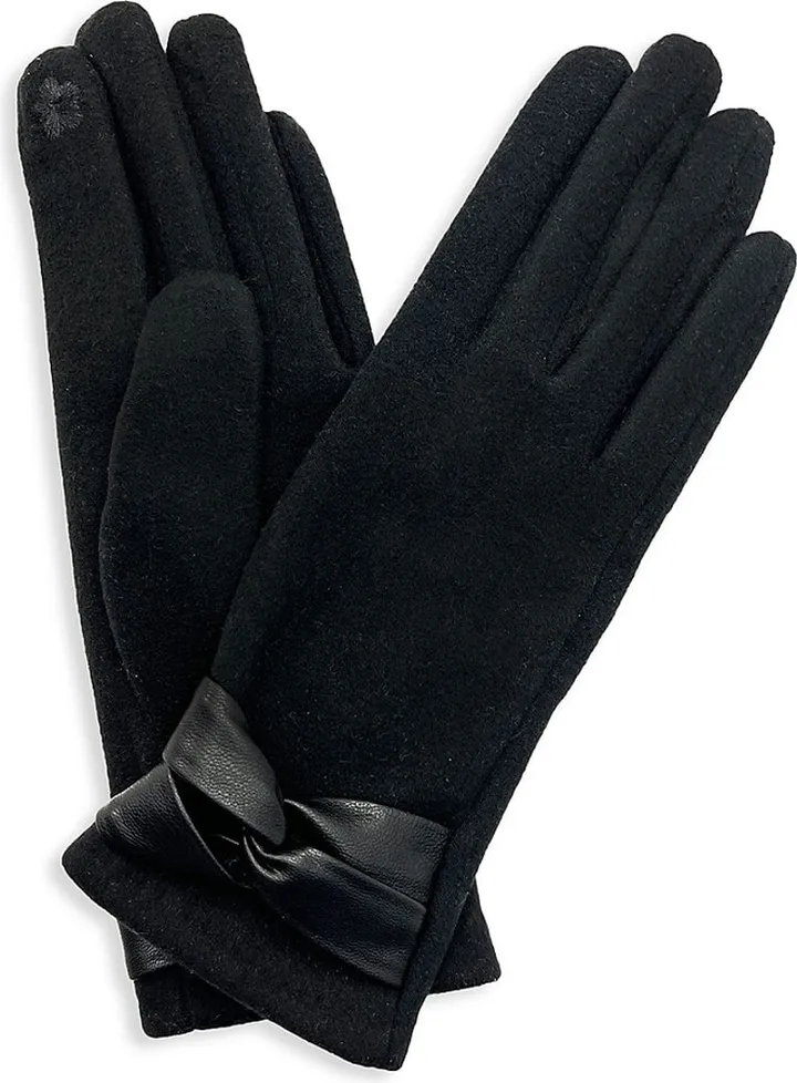 Twist Cuff Knit Gloves