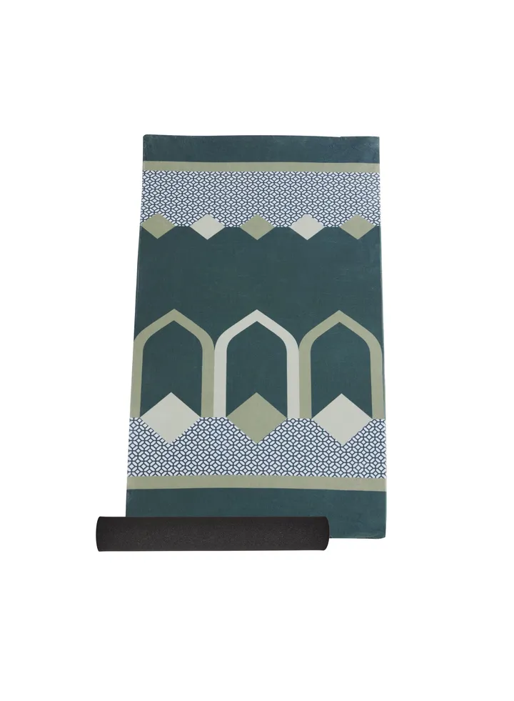 2 - Piece Sabr 'Abu Dhabi' Comfort Prayer Mat With Memory Foam Insert