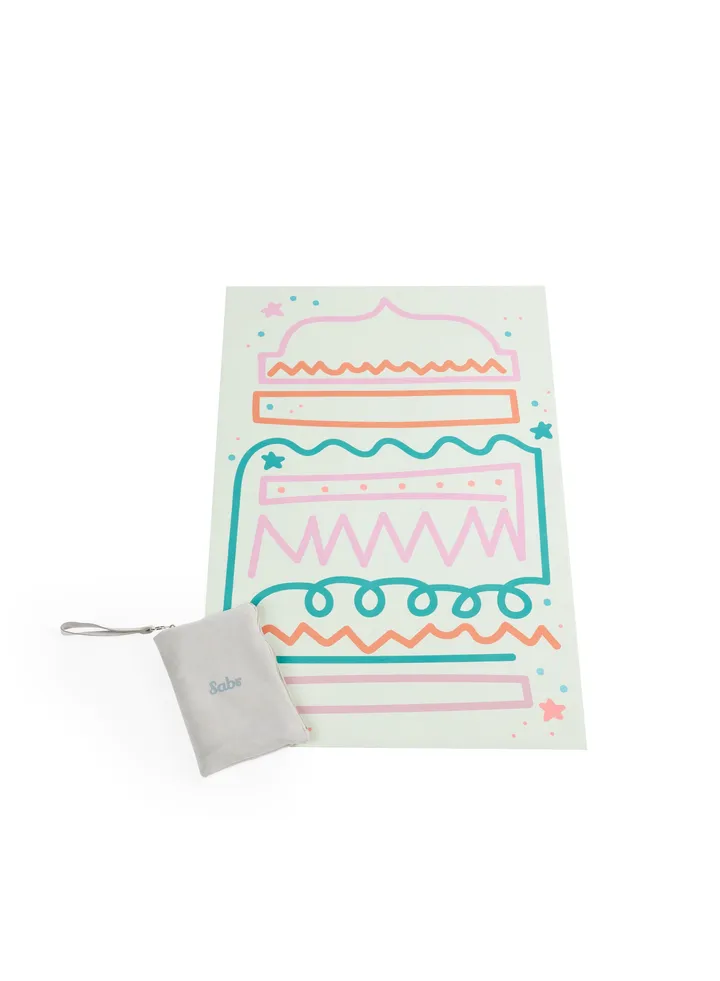 Sabr 'Moonlight Voyage I' Compact Prayer Mat with Travel Pouch