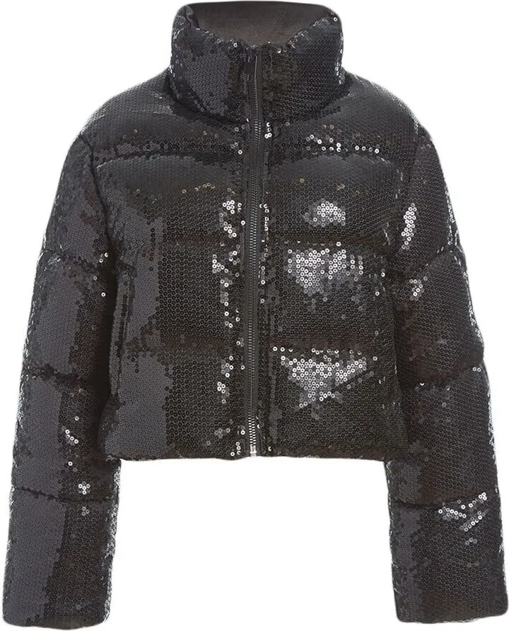 Sequinned Padded Jacket