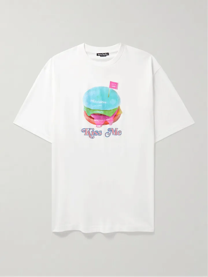Enrik Oversized Printed Cotton-Jersey T-Shirt