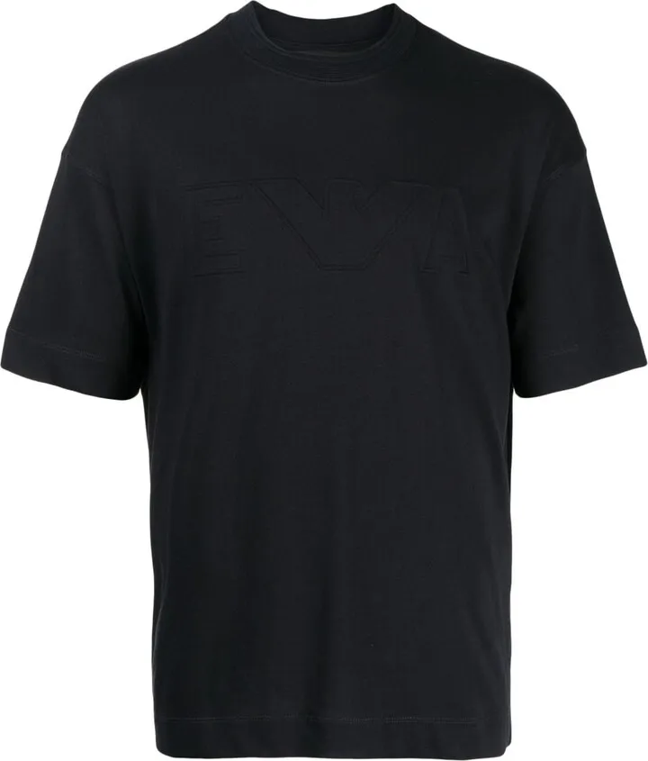 debossed-logo cotton T-shirt