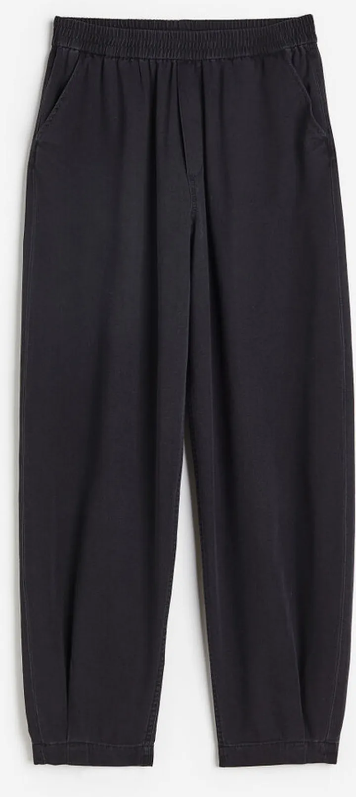 High Waist Woven Joggers