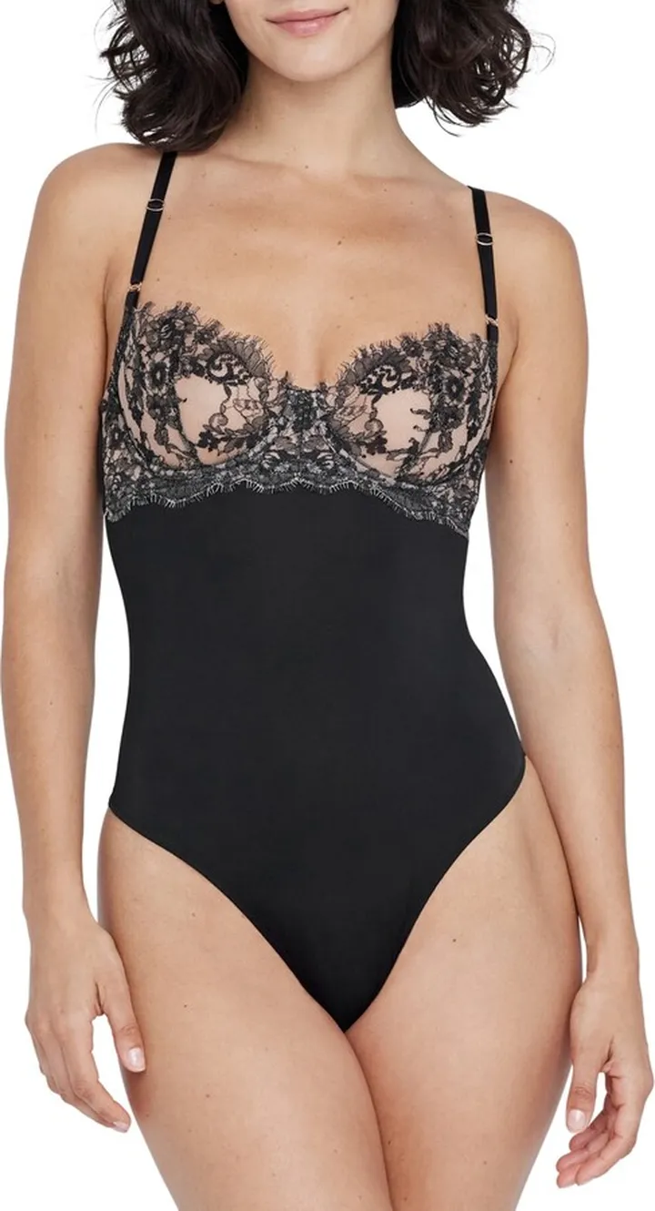 Skarlett Blue Women's Entice Teddy Thong Bodysuit 393143