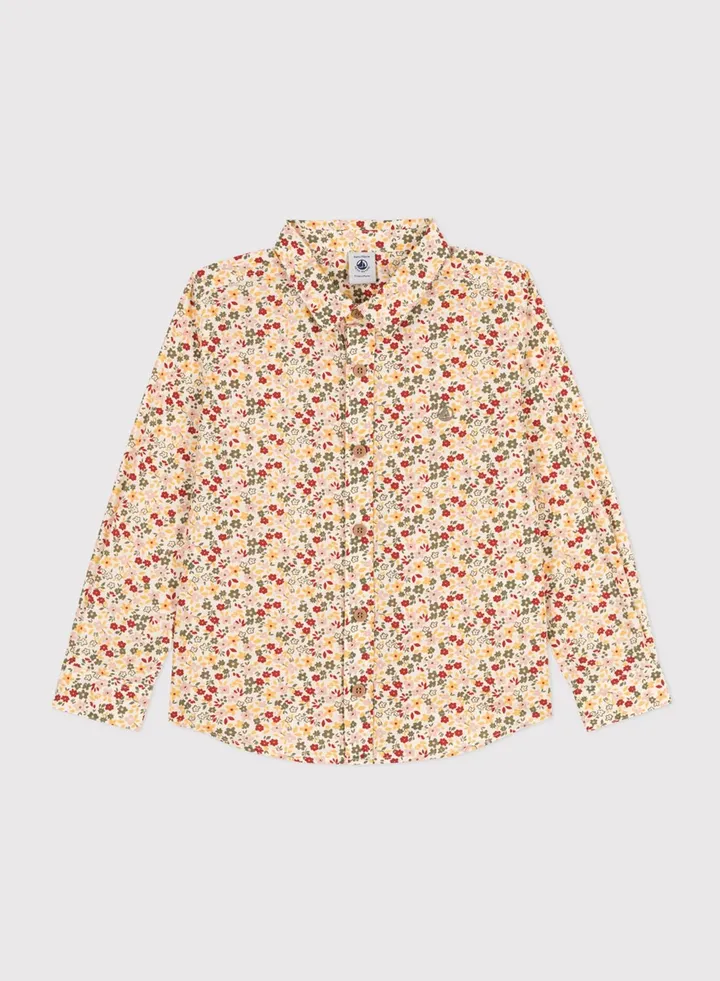 Youth Poplin Print Shirt
