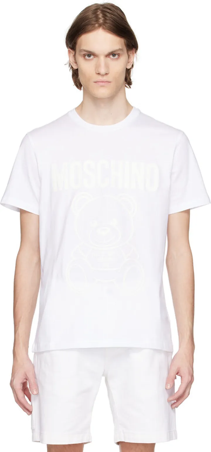 Moschino White Graphic T-Shirt