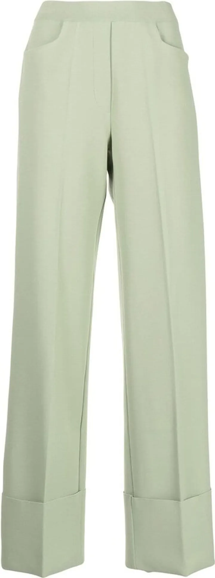 Turn-Up straight-leg trousers