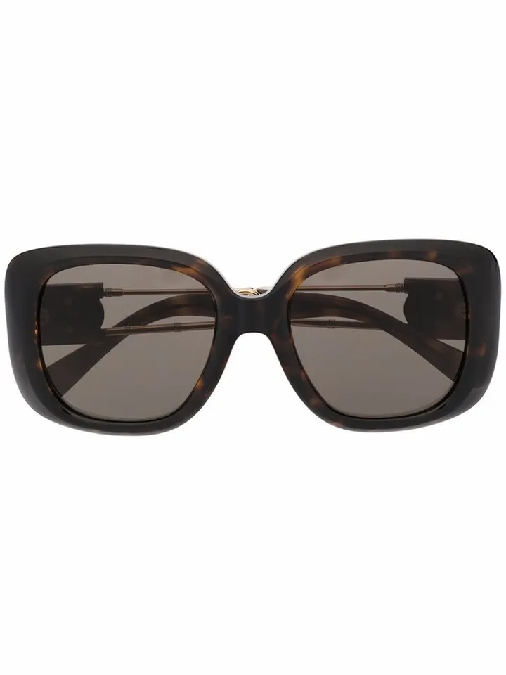 Tortoiseshell Oversize-Frame Sunglasses