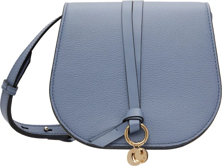Chloé Blue Mini Alphabet Saddle Bag