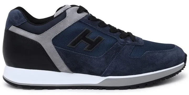 Hogan Color Block Lace-Up Sneakers