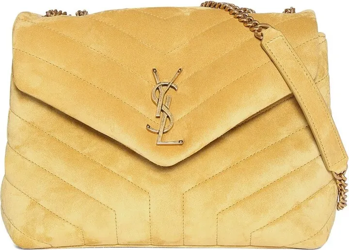 Small Loulou suede shoulder bag