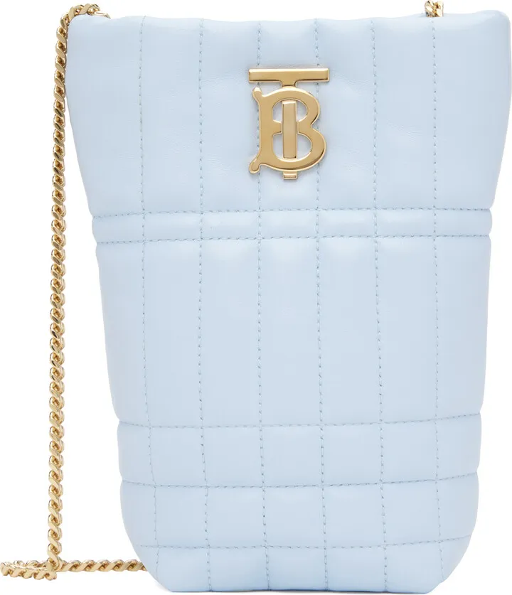 Burberry Blue Lola Bucket Shoulder Bag