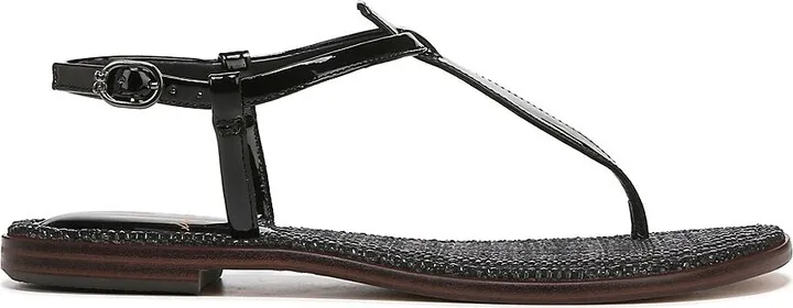 Gigi Patent Thong Sandals