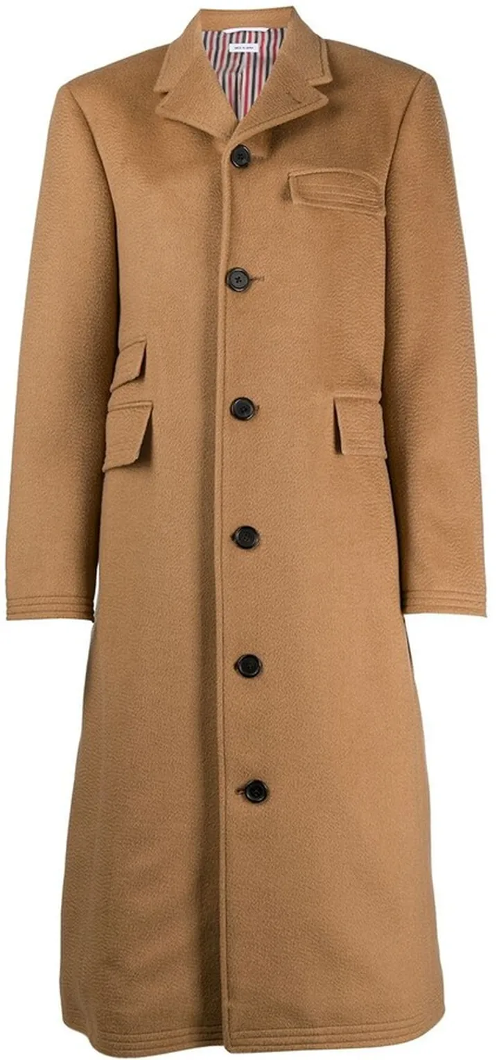 long Chesterfield overcoat