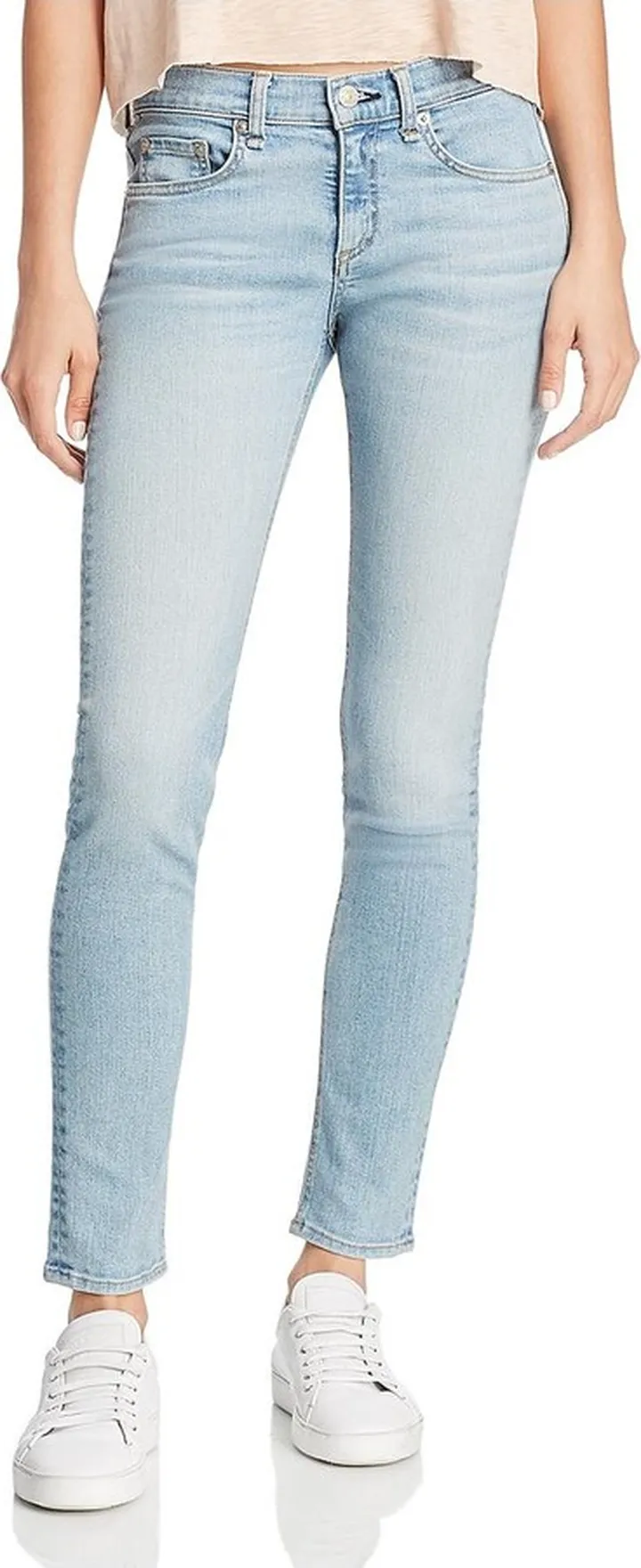 Nelly Womens Denim Light Wash Ankle Jeans