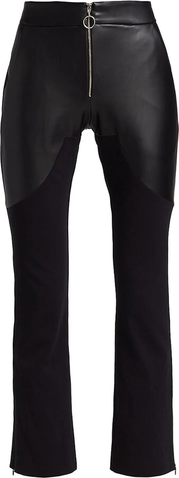 Body Lines Vegan Leather Trousers