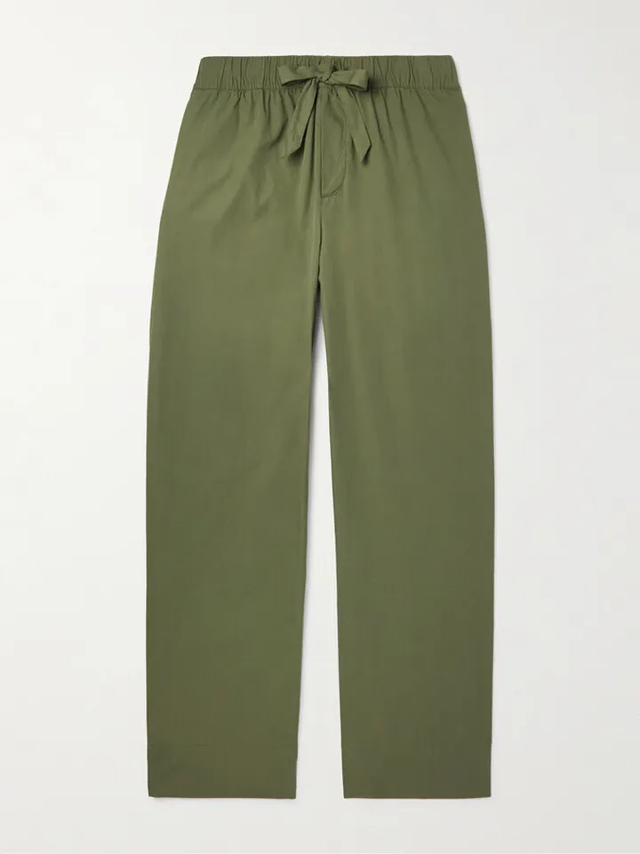 Organic Cotton-Poplin Pyjama Trousers