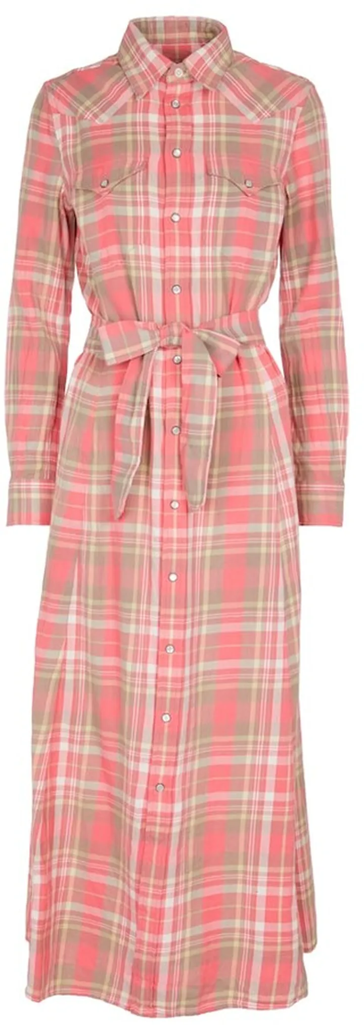 Checked shirt dress