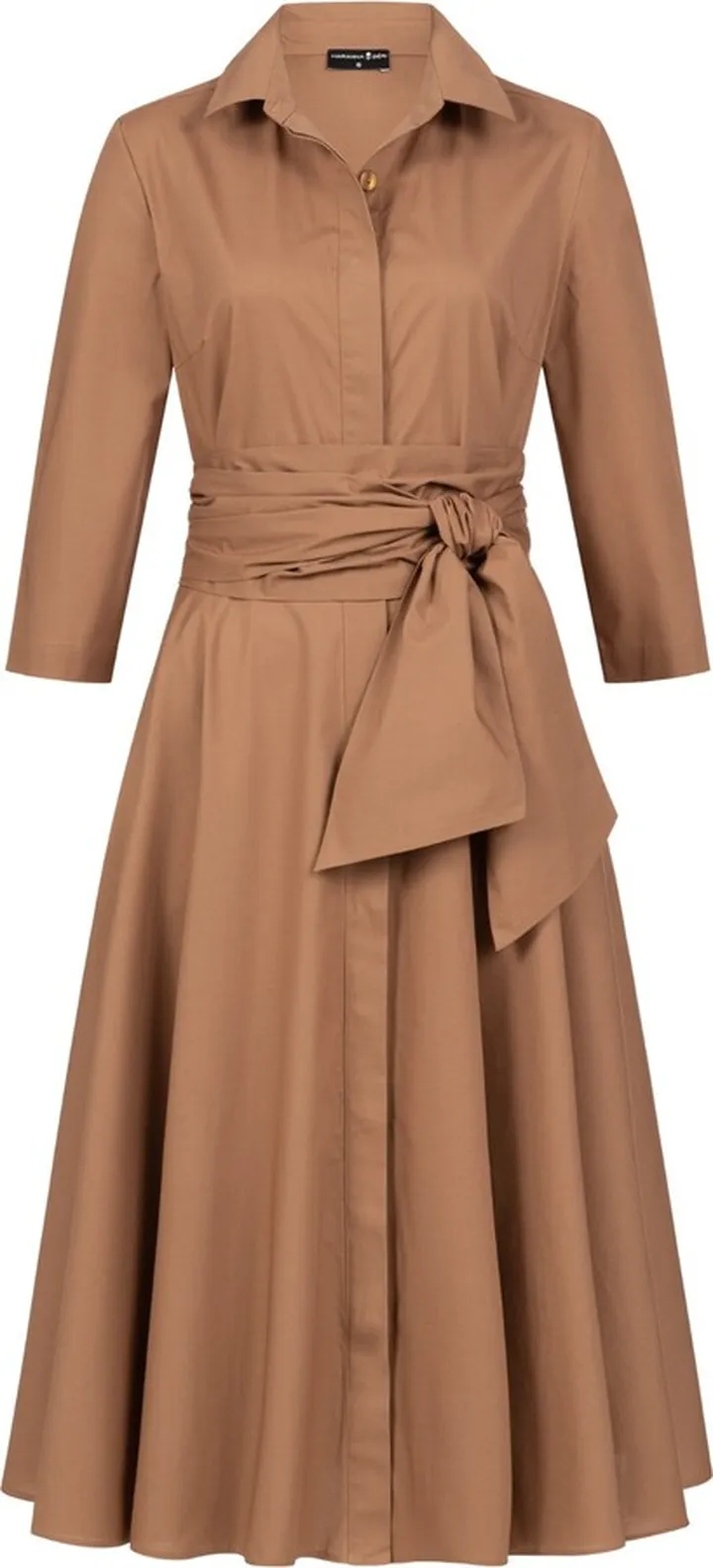 Marianna Déri - Shirtdress With Tie Belt Caramel