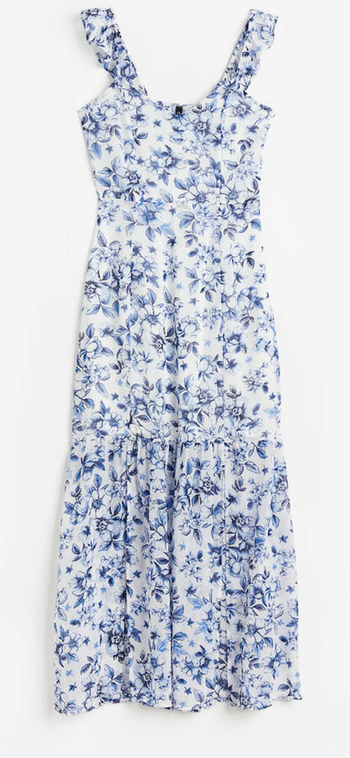 Open-backed Chiffon Dress