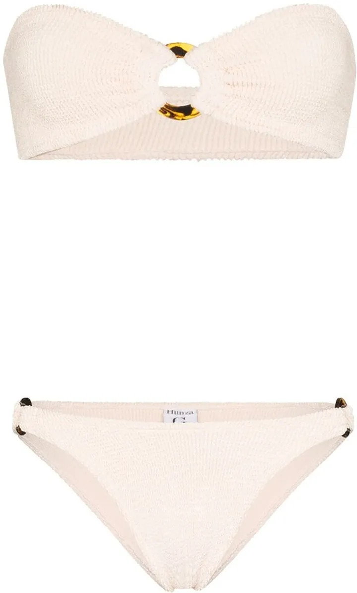Gloria bandeau crinkle bikini