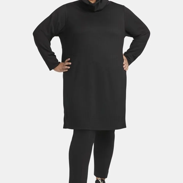 Pari Passu Elena Cowl neck Tunic - Black