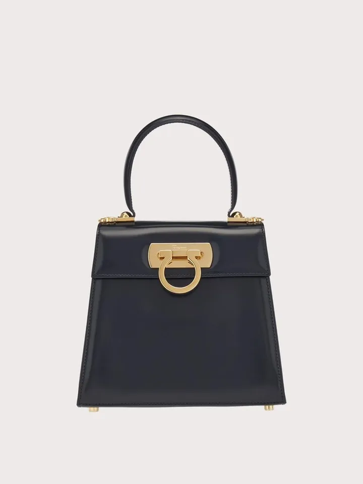 Ferragamo Women Iconic Top Handle (S) Blue