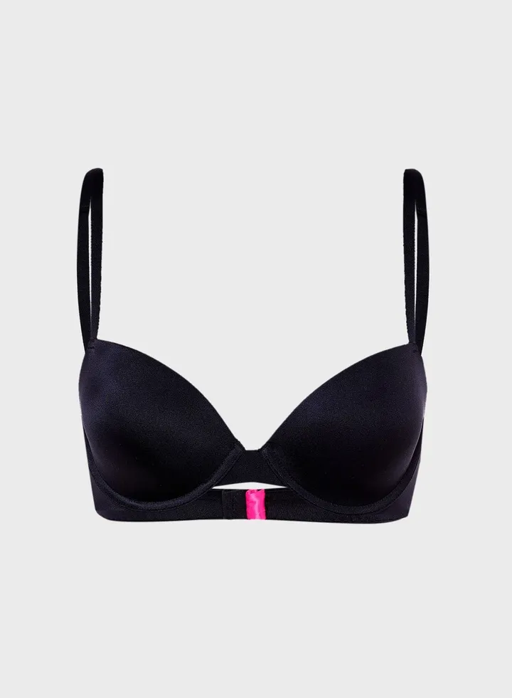 Cut Out Detail Push Up Bra
