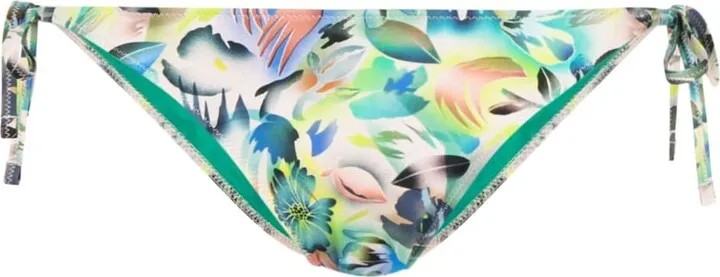 Tropical-Print Bikini Brief