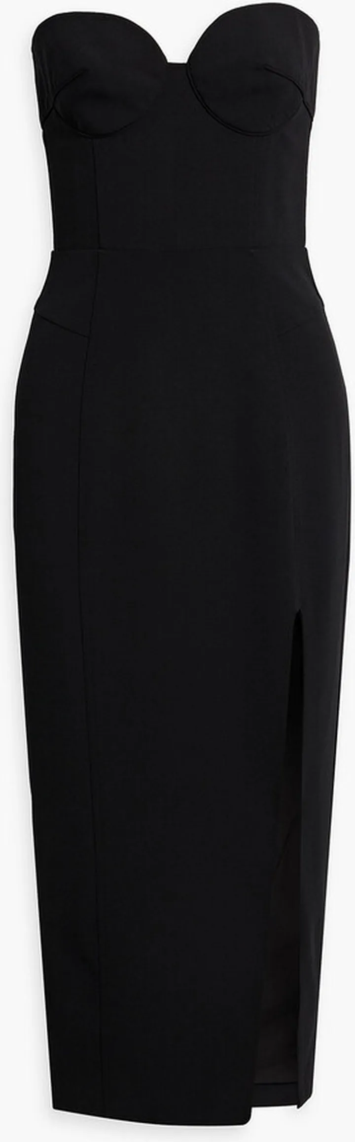 Sabi strapless crepe midi dress