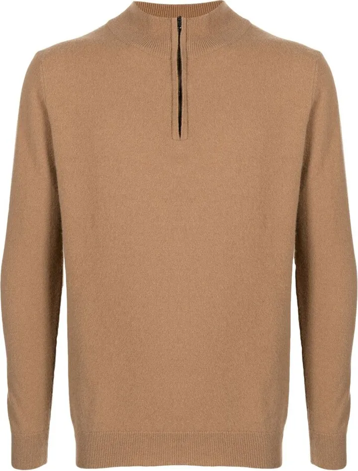 Quarter-Zip Merino-Cashmere Jumper
