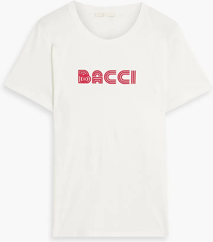Printed cotton-jersey T-shirt