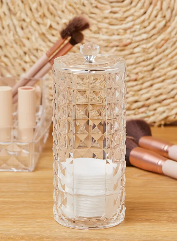 Diamond Finish Cotton Pad Cosmetics Organiser