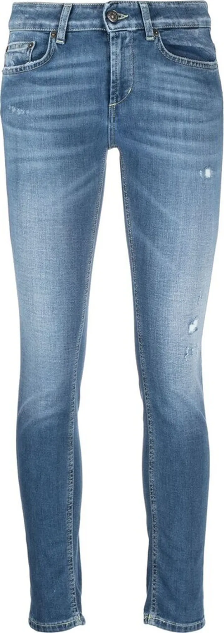 Distressed Skinny-Cut Jeans