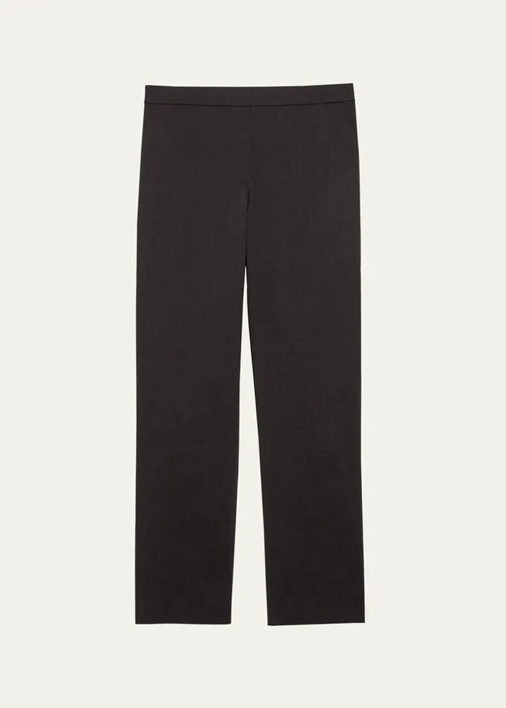 Treeca Good Linen Cropped Pull-On Ankle Pants