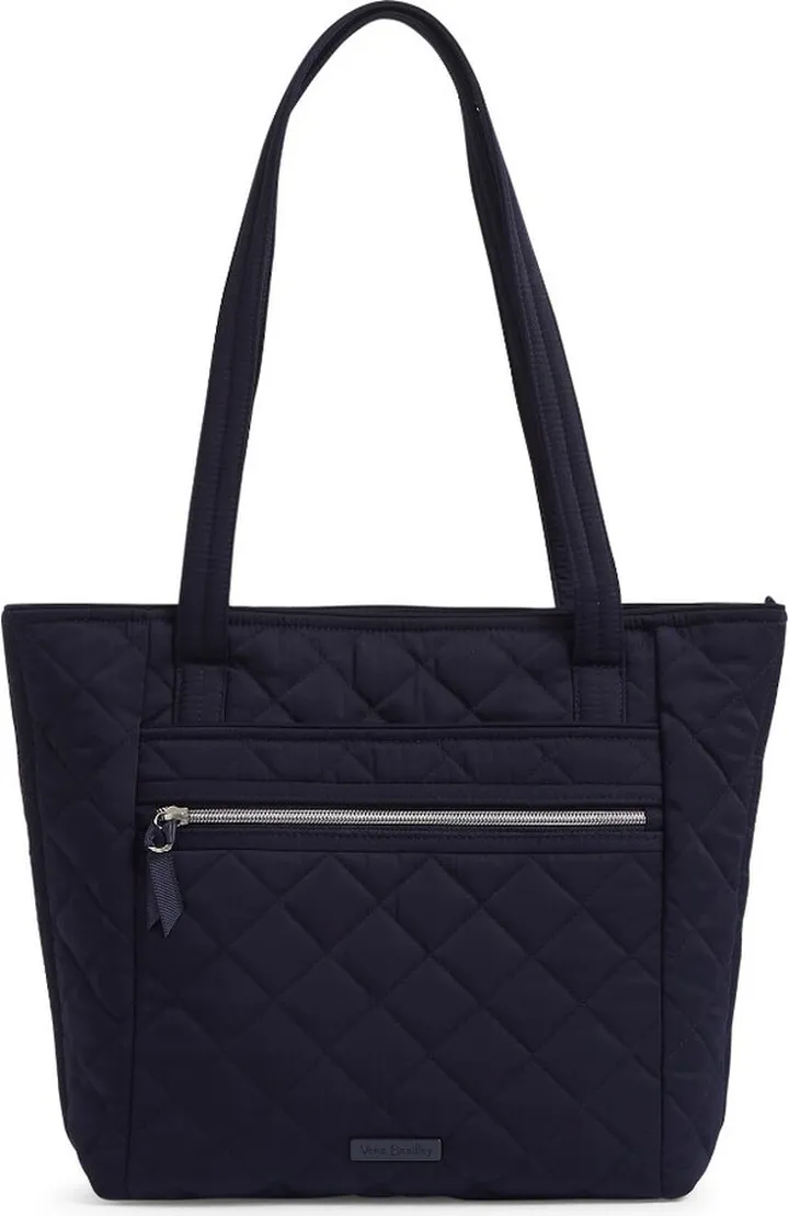 Vera Bradley Women's Performance Twill Small Vera Tote Bag Classic Navy