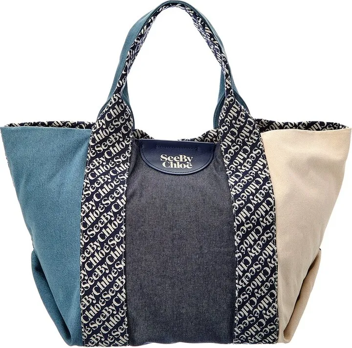 See By Chloé Laetizia Canvas & Leather Tote