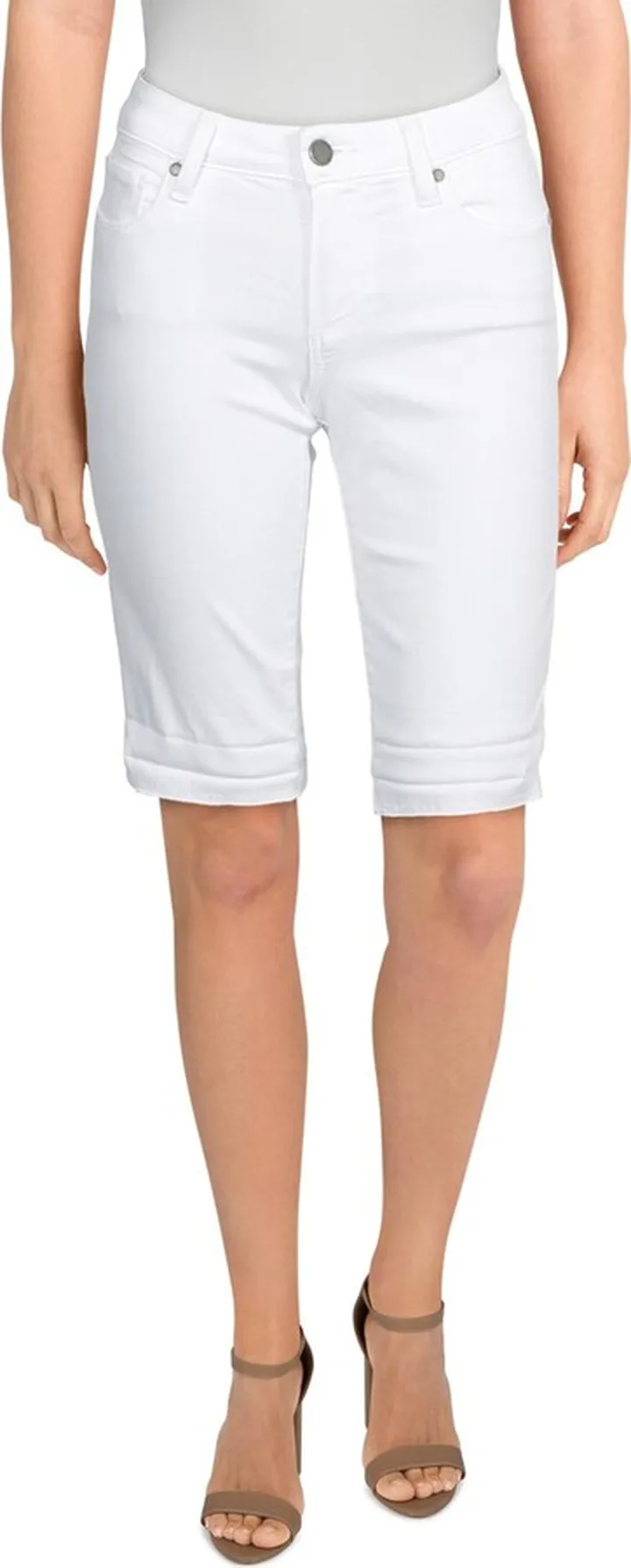 Jax Womens Knee Cuffed Bermuda Shorts