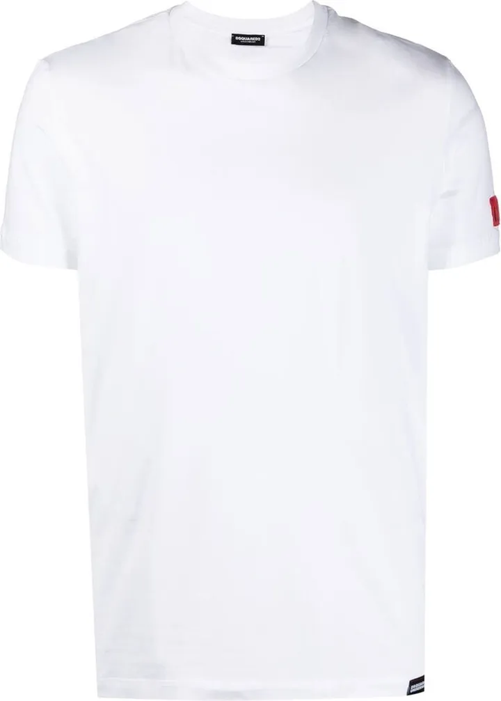 logo-patch sleeve T-shirt
