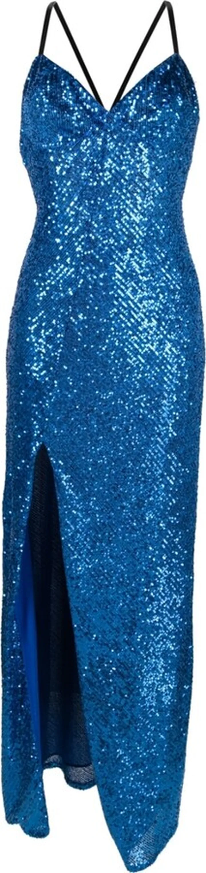 Sequin Embellishment Long Dress