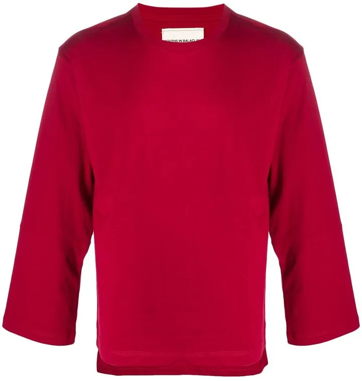 loose-fit long-sleeved T-shirt