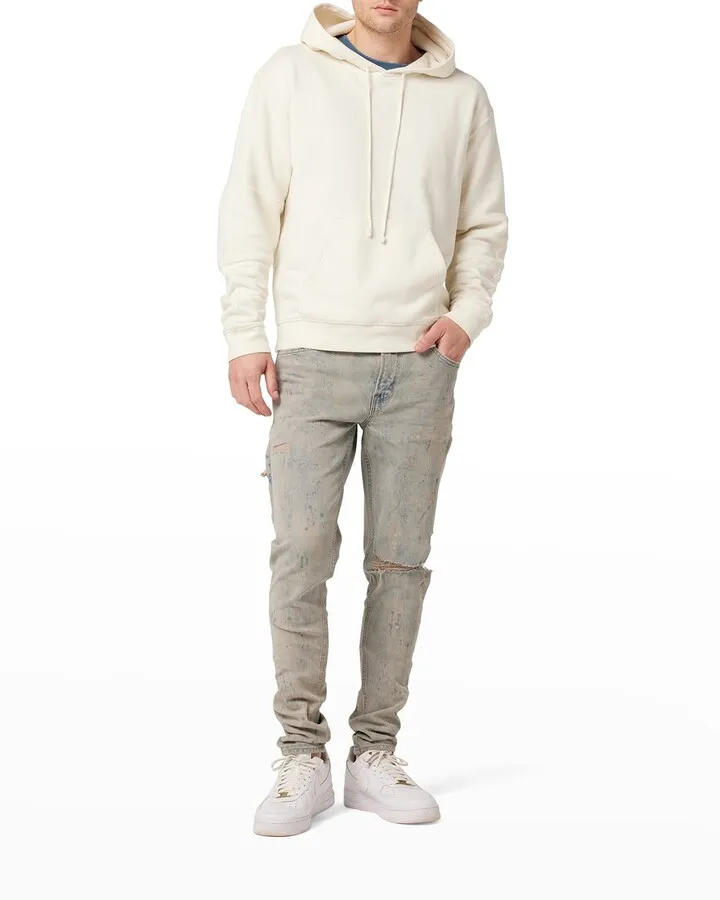Men's Moto Paint-Splatter Hoodie