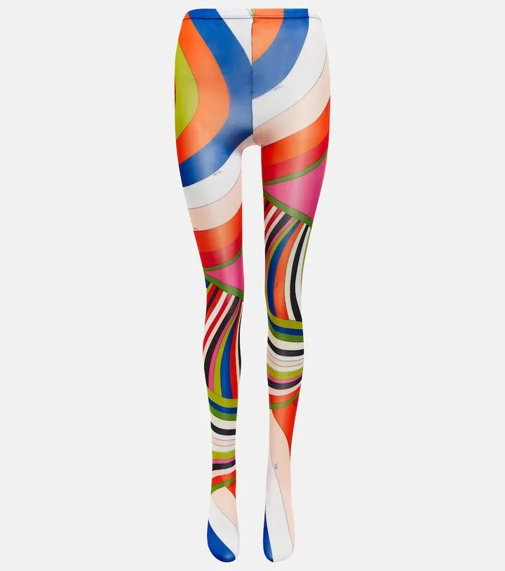 Printed tights