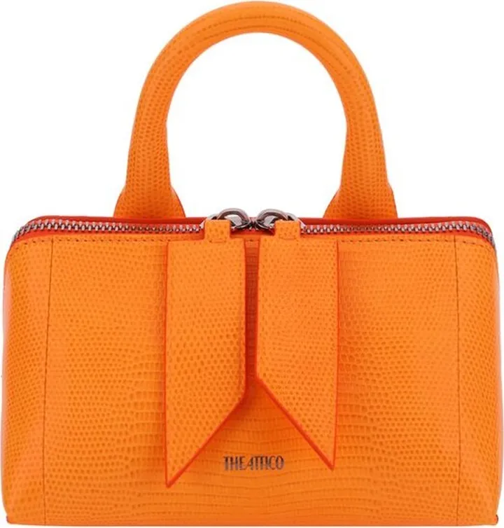 The Attico 24H Embossed Zipped Tote Bag